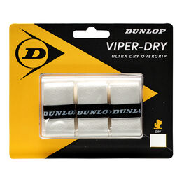 Overgrip Dunlop D TAC VIPERDRY OVERGRIP WHITE 3PCS